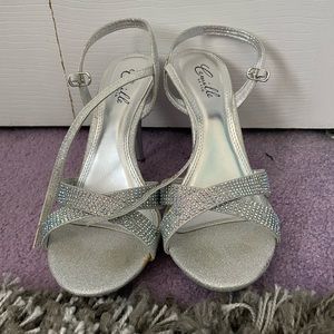 Camille La Vie Silver Formal Heels size 10